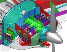 Engine is Lycoming O-360A with updraft cooling and 4-into-1 exhaust; oil cooler is visible on left side